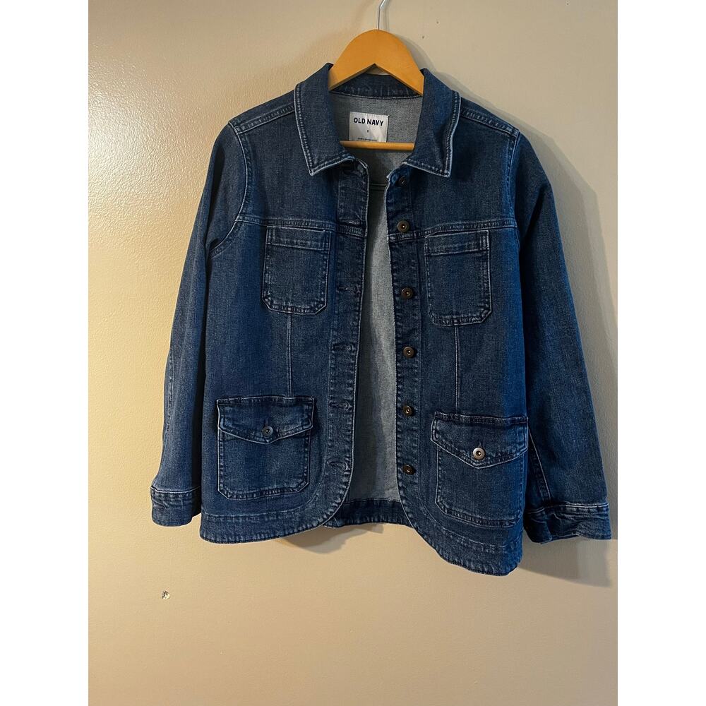 Old Navy Denim Utility Chore Jacket - Size Small - Picture 1 of 7